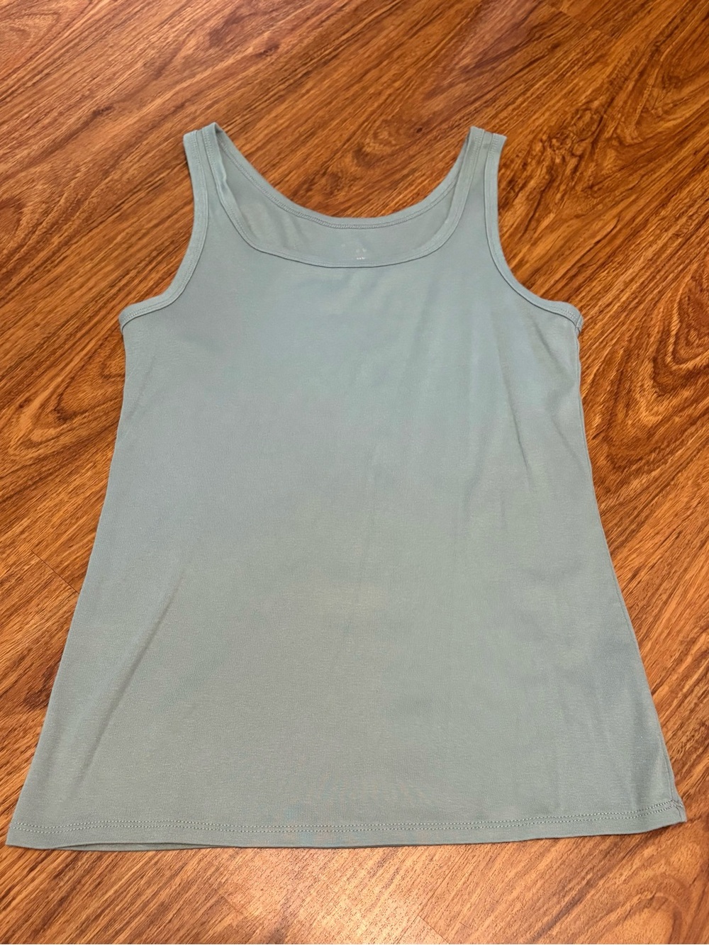 A New Day Scoop Neck Tank Top - Sage Green